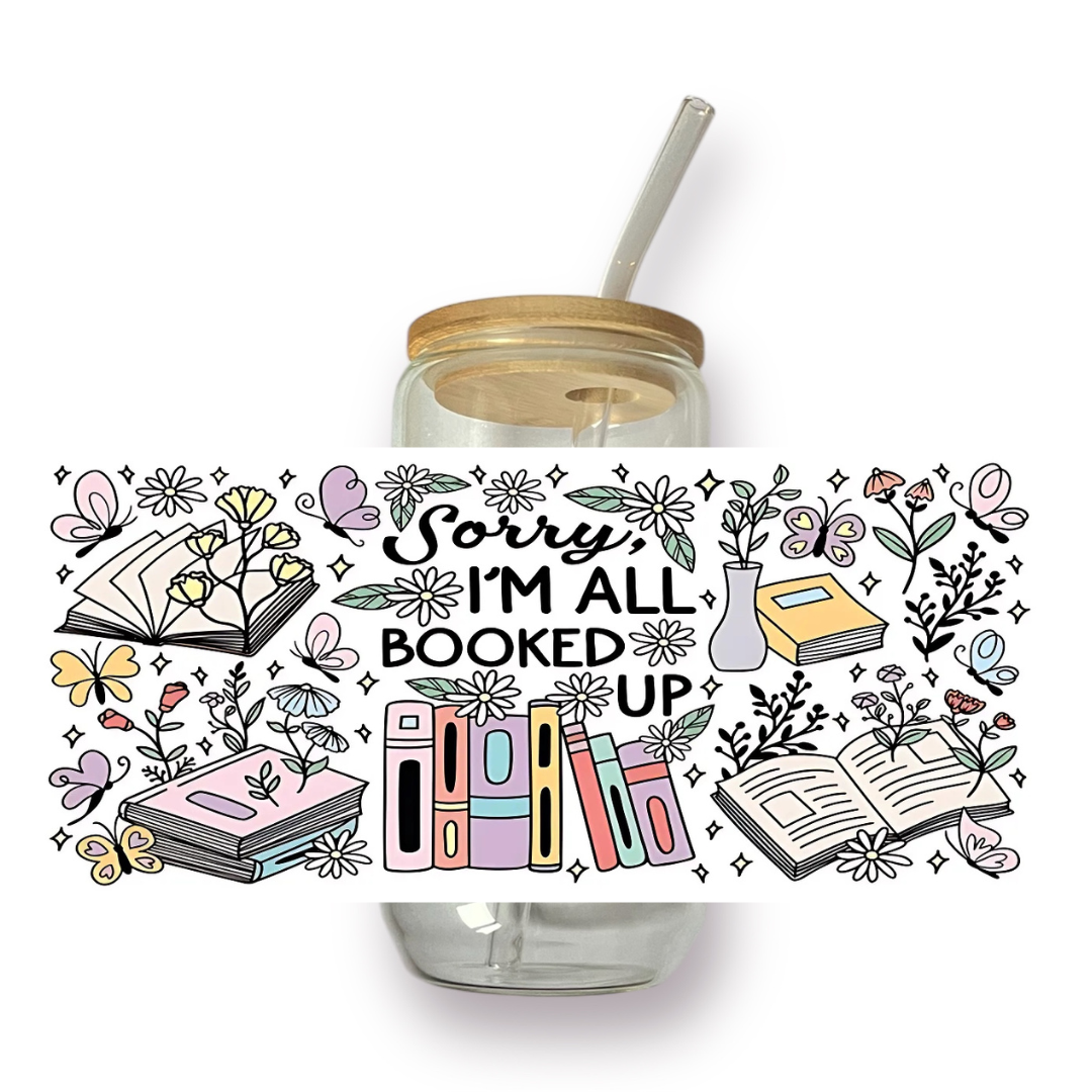 Sorry I'm All Booked Up drinkglas