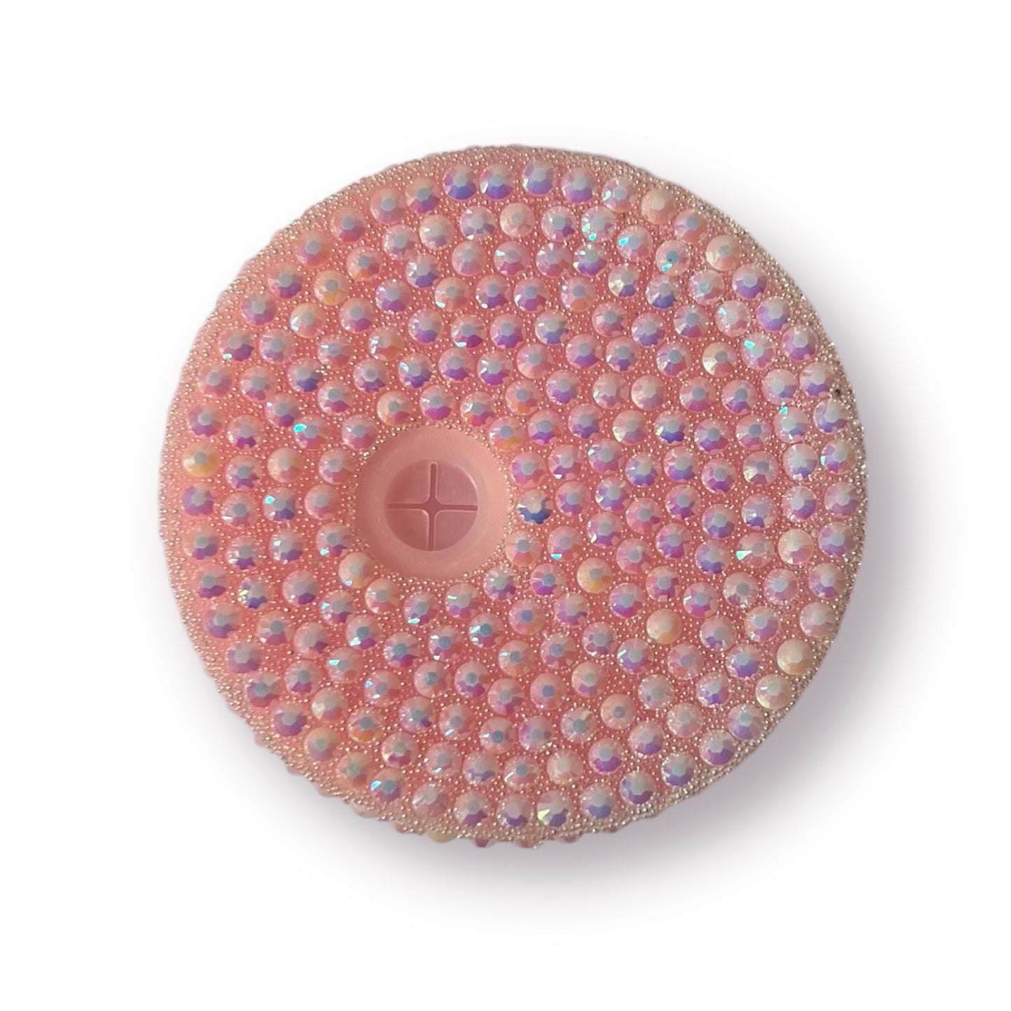 Deksel lichtroze met glitter