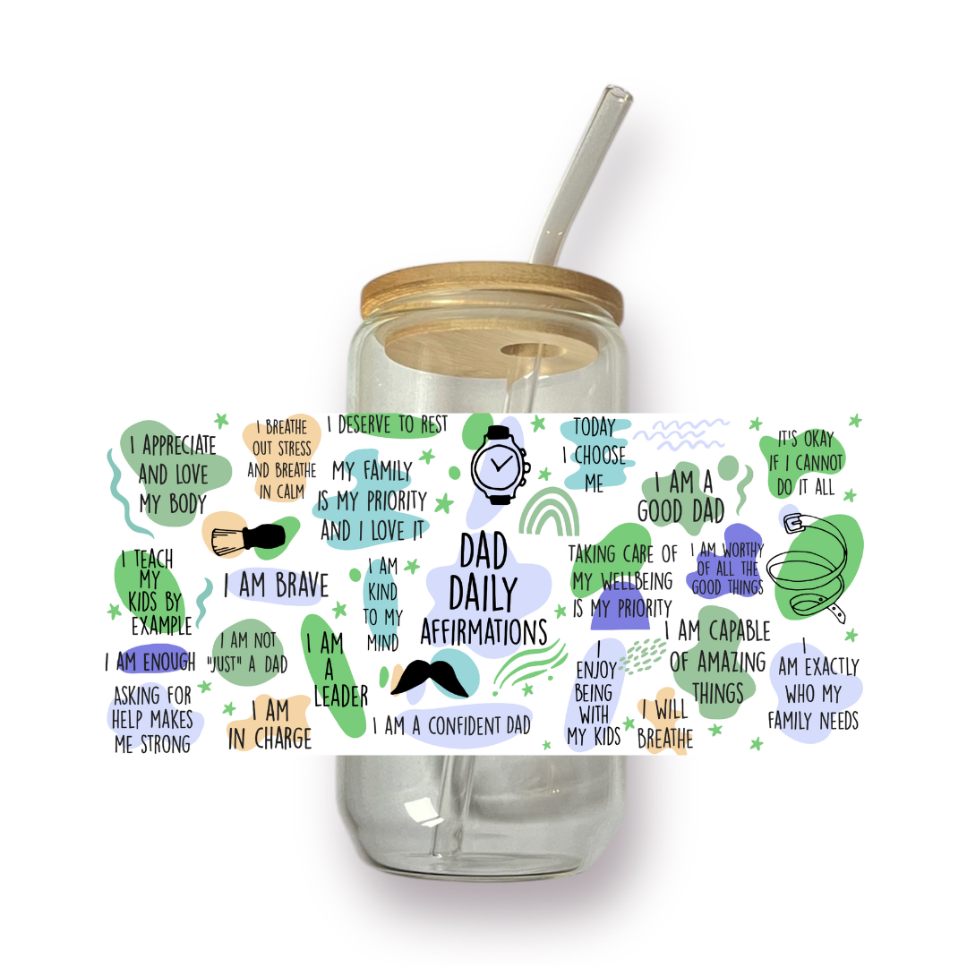 Dad Daily Affirmations drinkglas