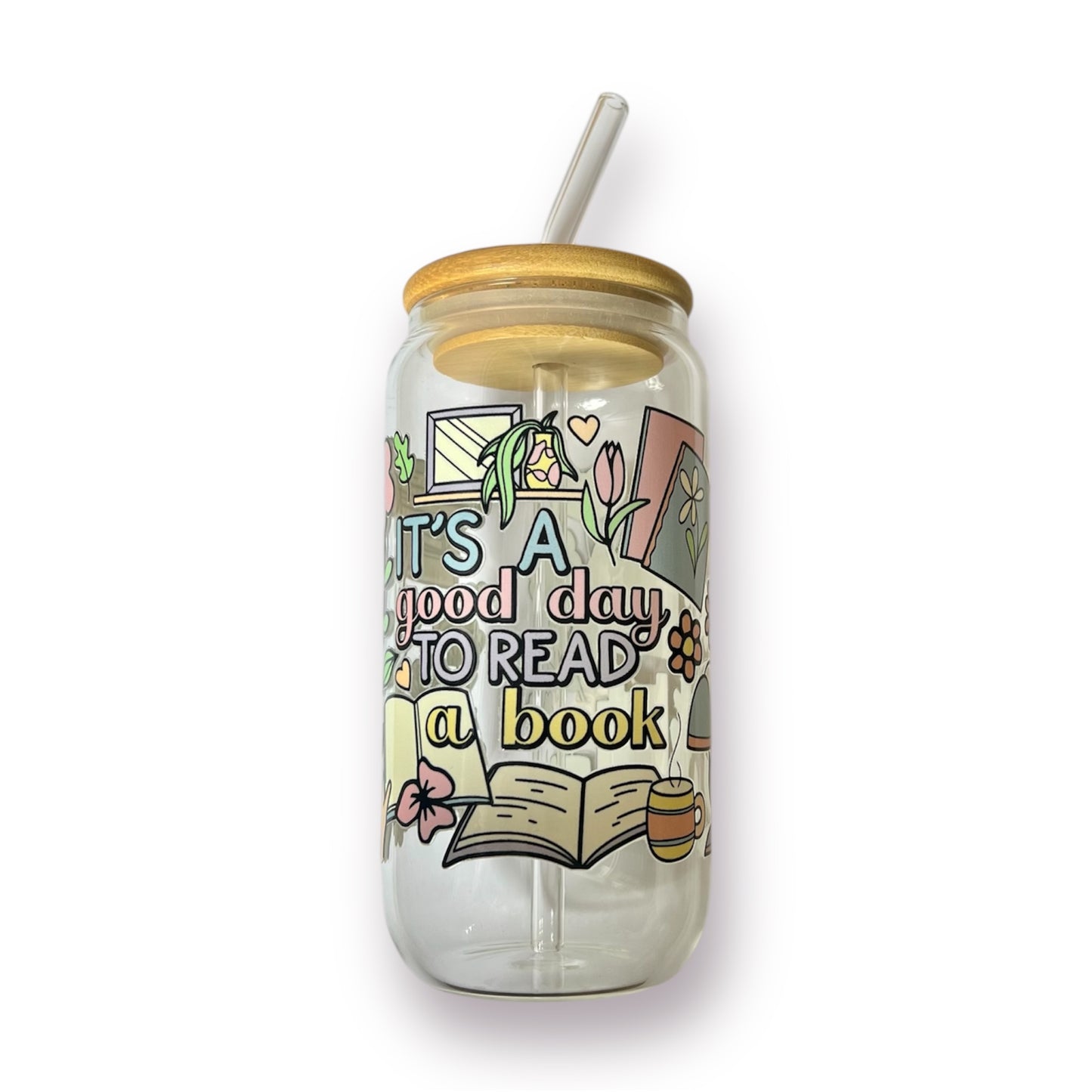 It's A Good Day To Read A Book drinkglas