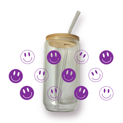 Smiley drinkglas (3 varianten)