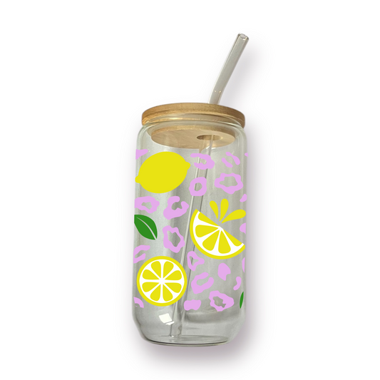 Leopard Lemon drinkglas