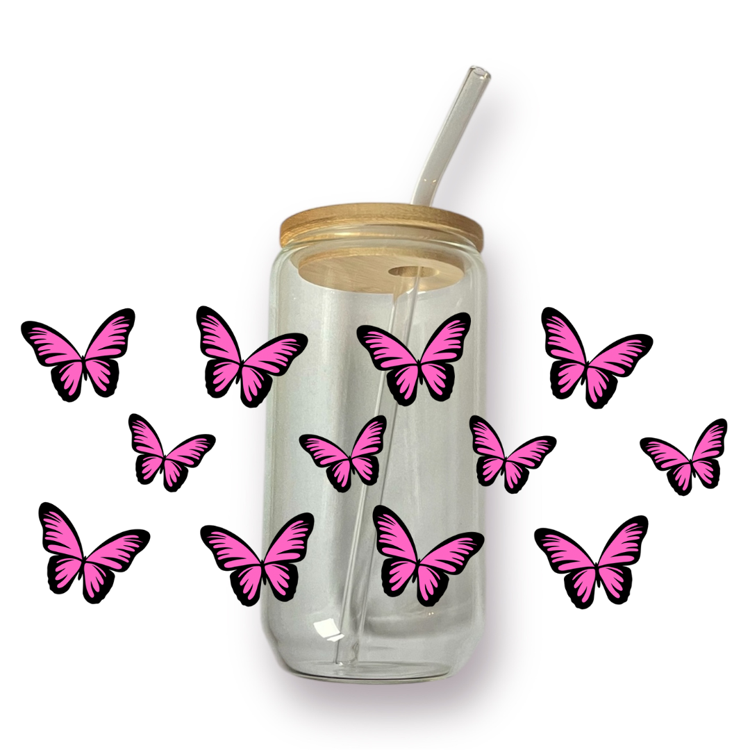 Pink Wings drinkglas