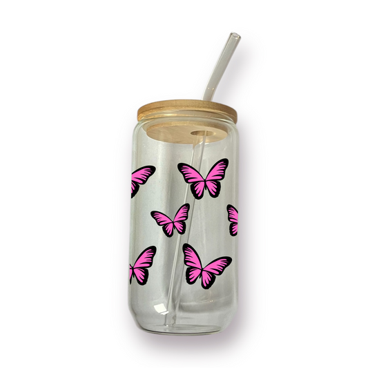 Pink Wings drinkglas