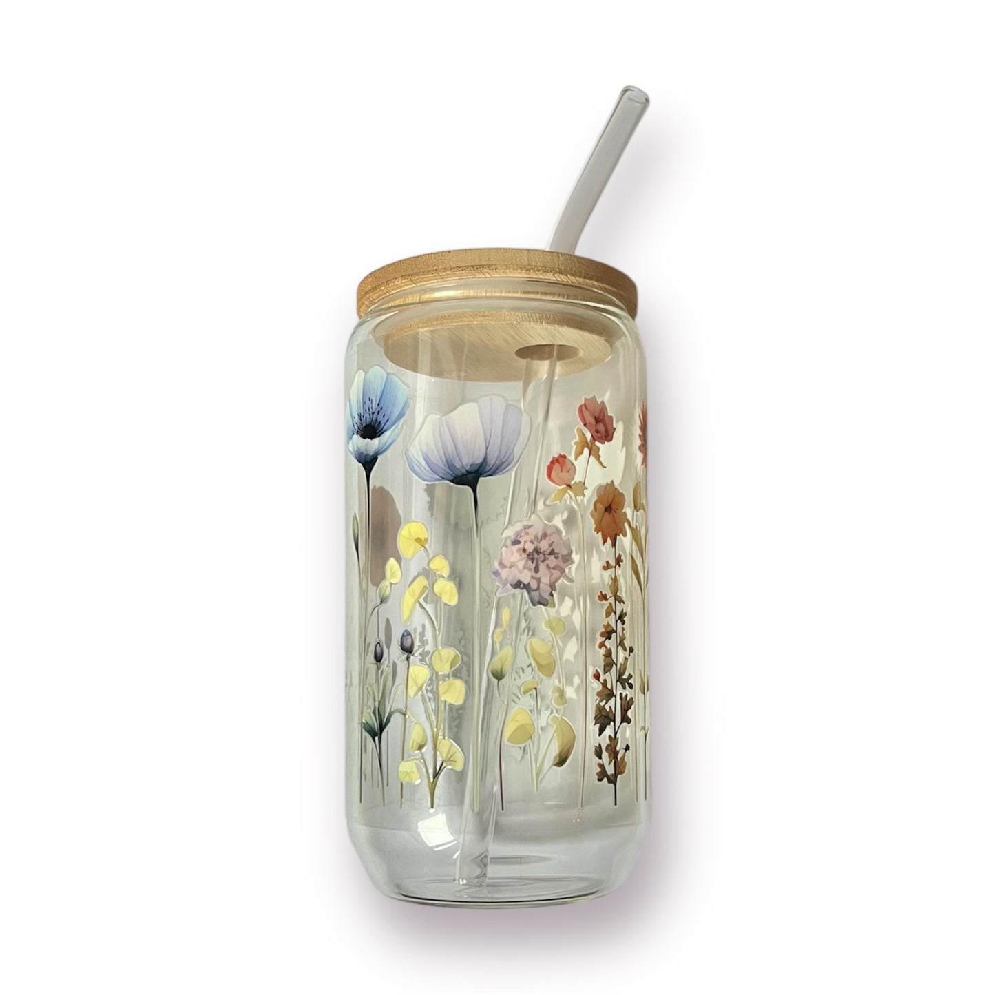 Wildflowers Watercolor drinkglas