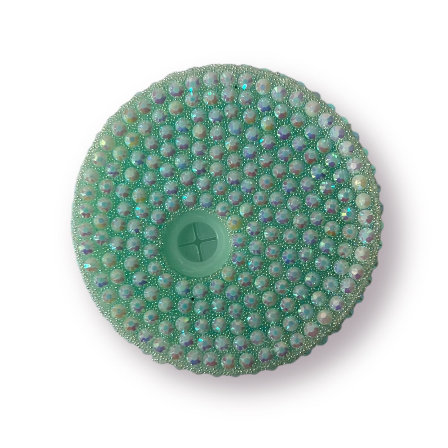 Deksel groen met glitter
